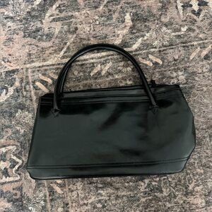 Estee Lauder Black Leather Shoulder Bag